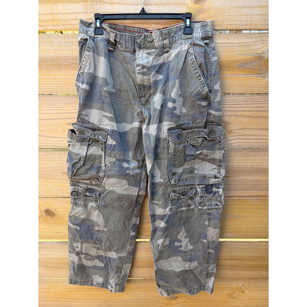 Cargo Supply Mens Camouflage Cargo Pants 34x30  Cotton Tactical Utility